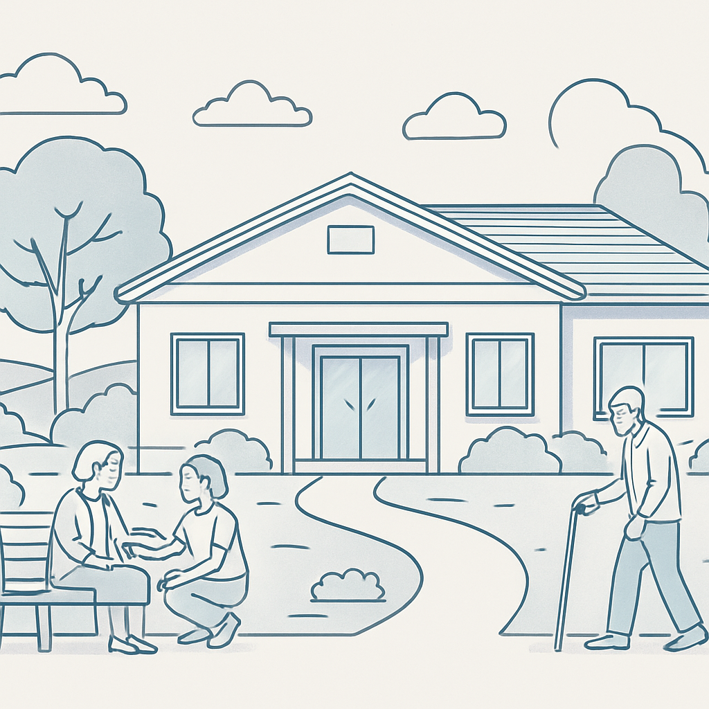 長閑な施設の風景